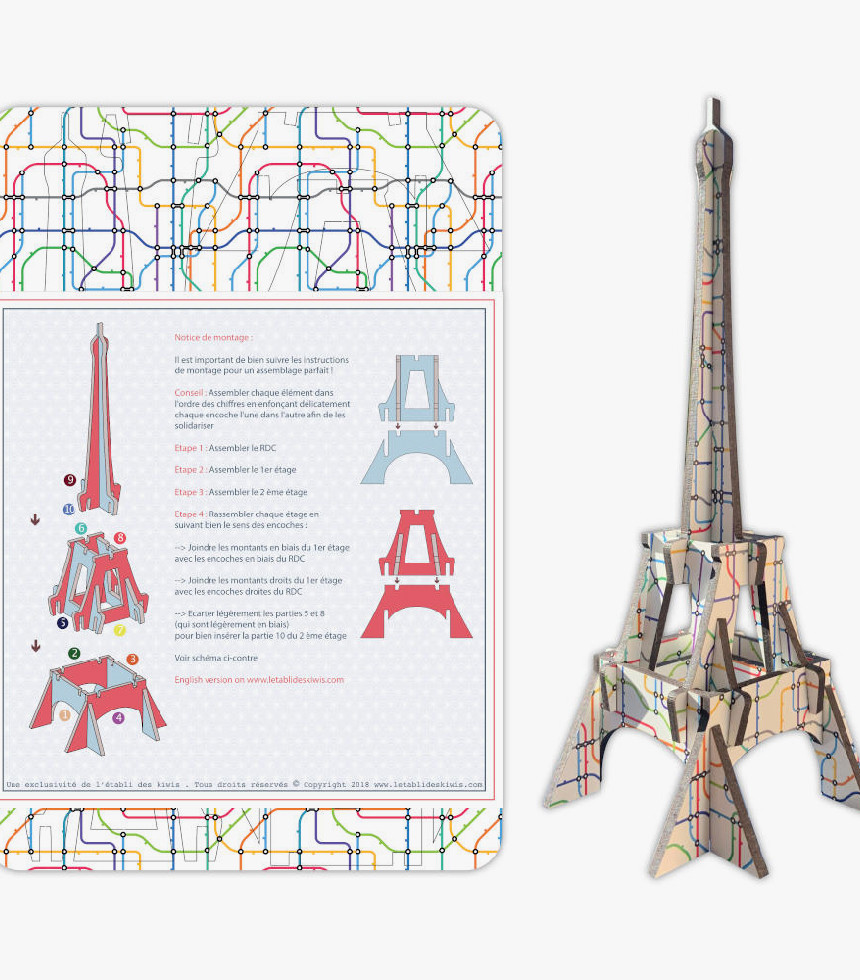 Puzzle 3D Montage Tour Eiffel