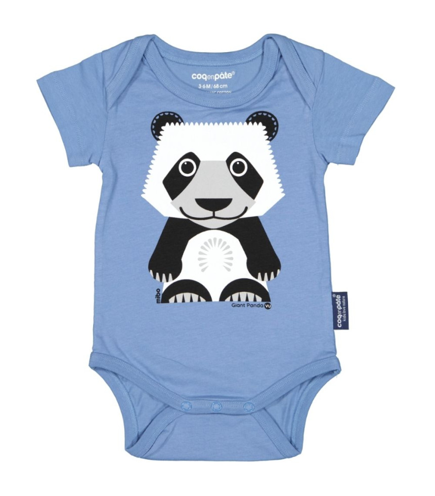 Body bébé en coton bio Mibo panda