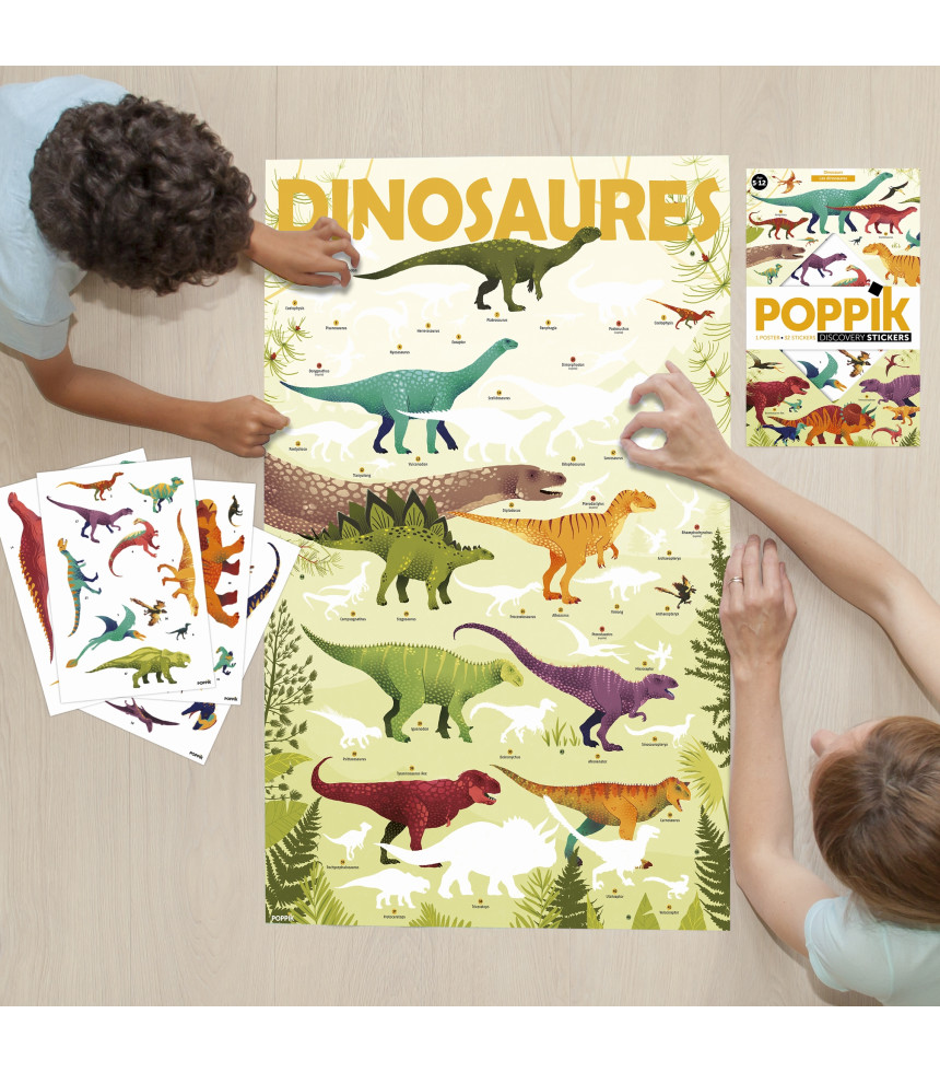 Poster à sticker Dinosaures