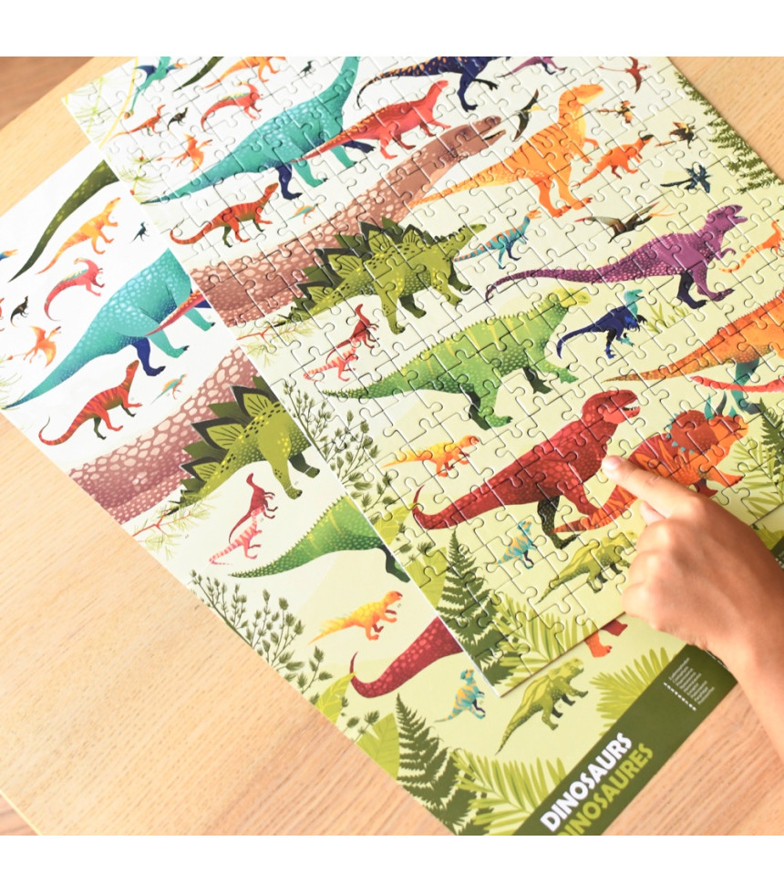 Puzzle dinosaures de 280 pièces