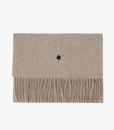 Écharpe Beige en laine et...