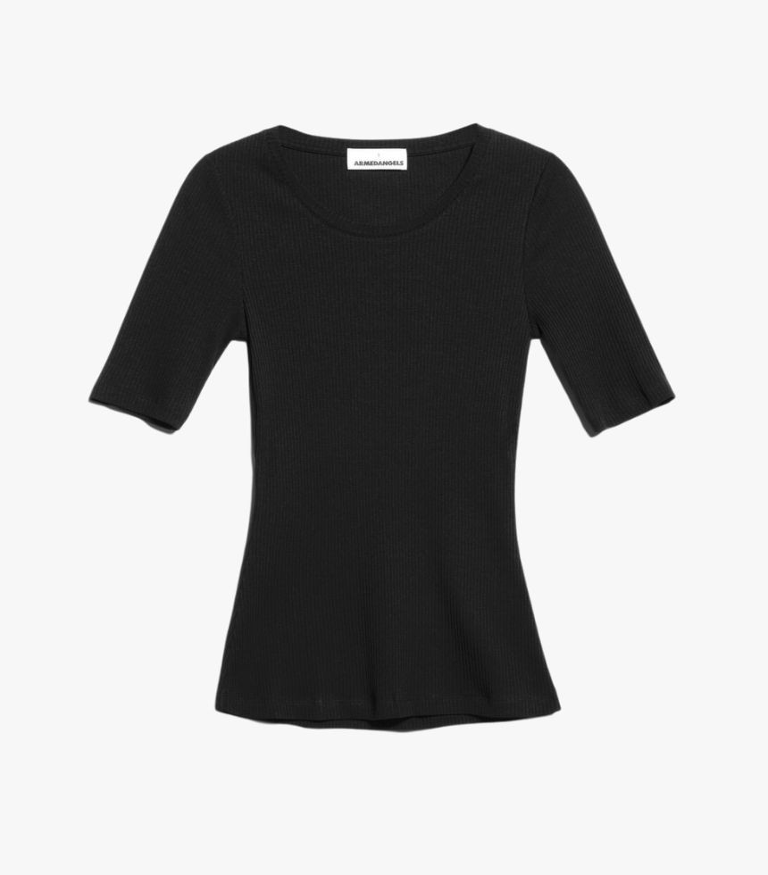 T-shirt Slim Fit en mélange de coton biologique noir