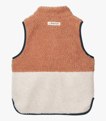 Gilet en peluche douce Rose