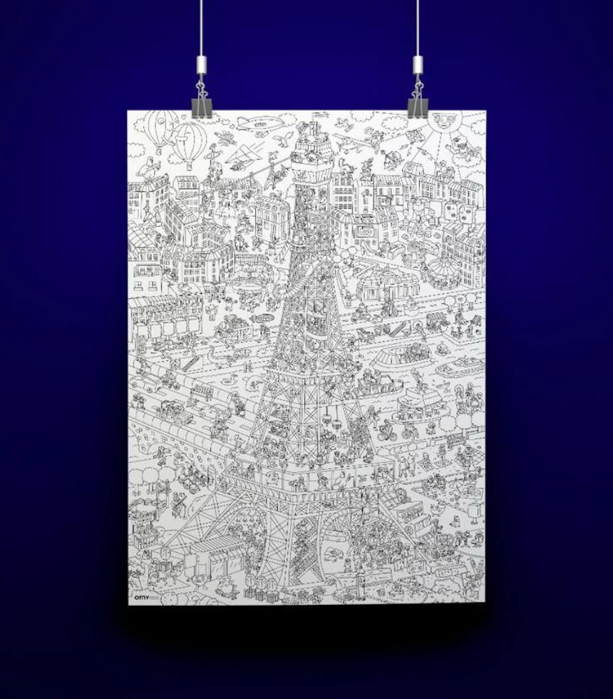 Poster géant tour Eiffel