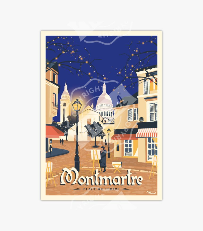 Affiche Montmartre 30x40cm