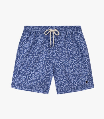 Maillot mimizan bleu fleurs