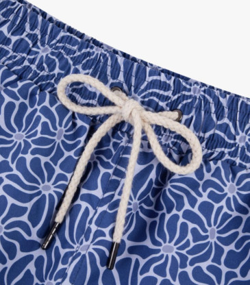Maillot mimizan bleu fleurs