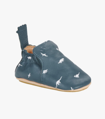 Chaussons bleu Dino