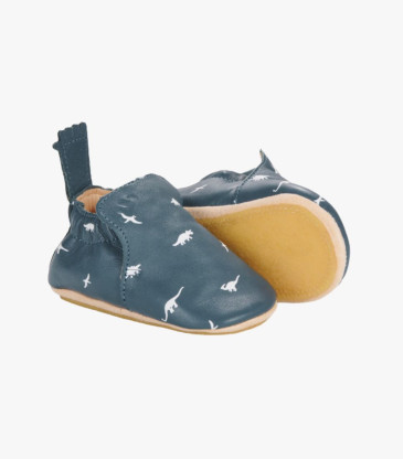 Chaussons bleu Dino