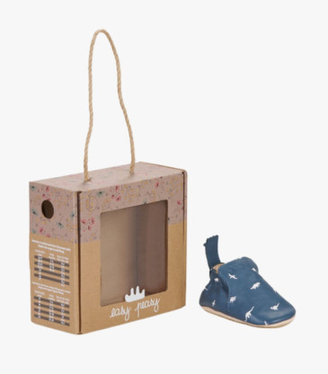 Chaussons bleu Dino