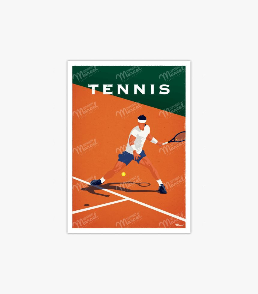 Affiche Tennis 30x40cm