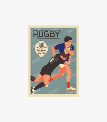 Affiche Rugby 30x40cm