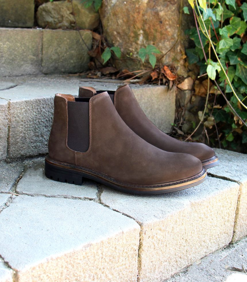 Bottes BORN Homme En Cuir Rigide Marron - Taille 42 EU - Doublure Cuir - Occasion En Bon état