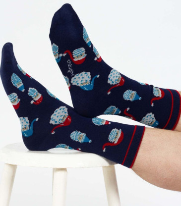 Box chaussettes papa noël