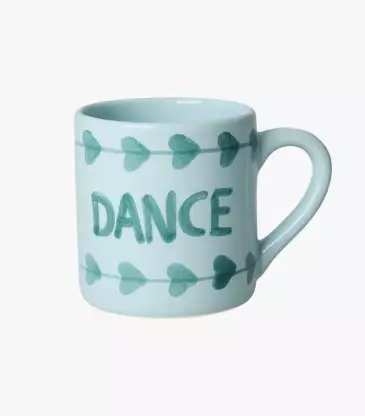 Mug en céramique bleu Dance peint à la main - Rice | Altermundi