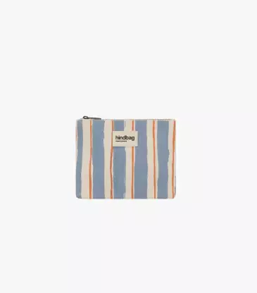 Rayures larges bleu