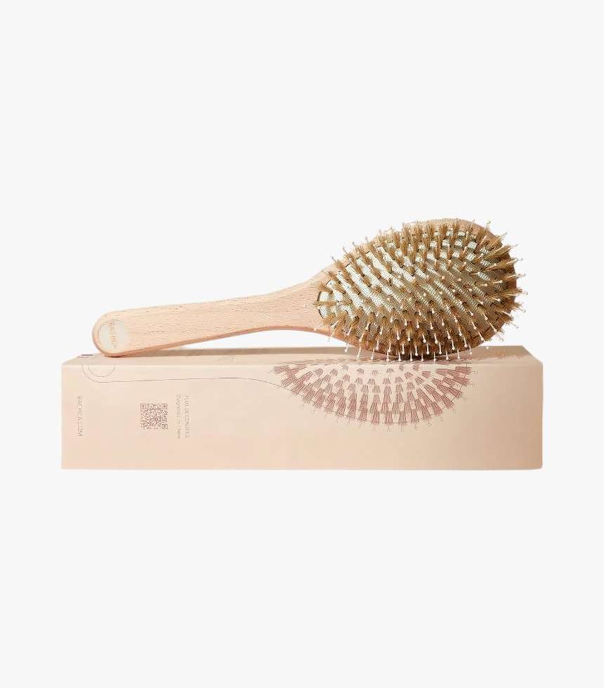 Brosse cheveux Soin et Brillance poils sanglier et nylon