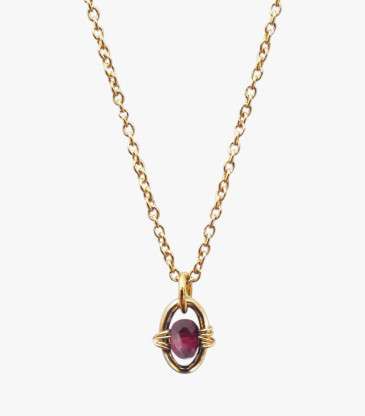 Collier Orphée grenat