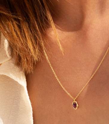 Collier Orphée grenat