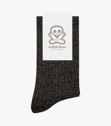 Chaussettes pailletées noir