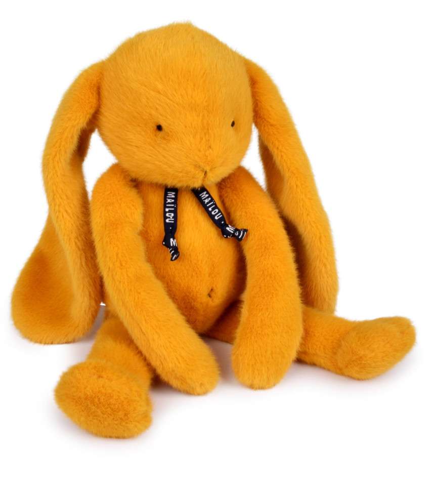 Peluche lapin Méloé safran