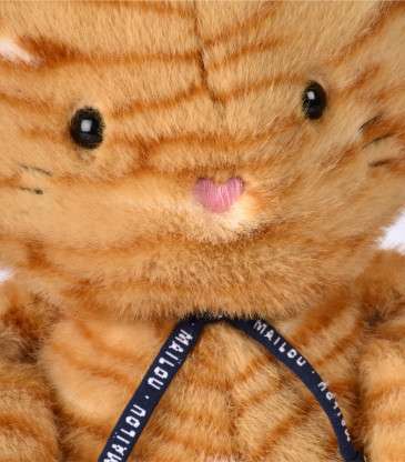 Peluche chat Méloé roux