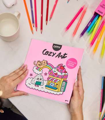 Carnet de coloriage Cozy Art Kawaii