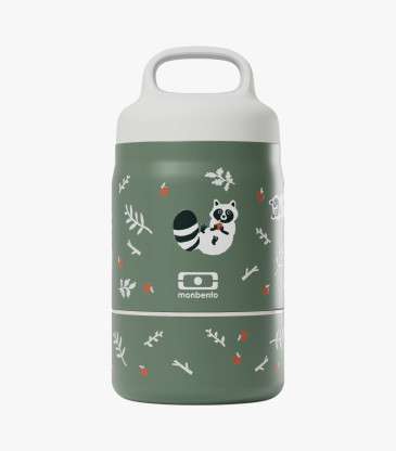Boîte thermos Handy vert Raccoon