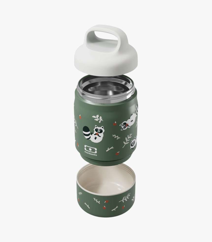 Boîte thermos Handy vert Raccoon