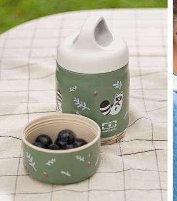 Boîte thermos Handy vert Raccoon