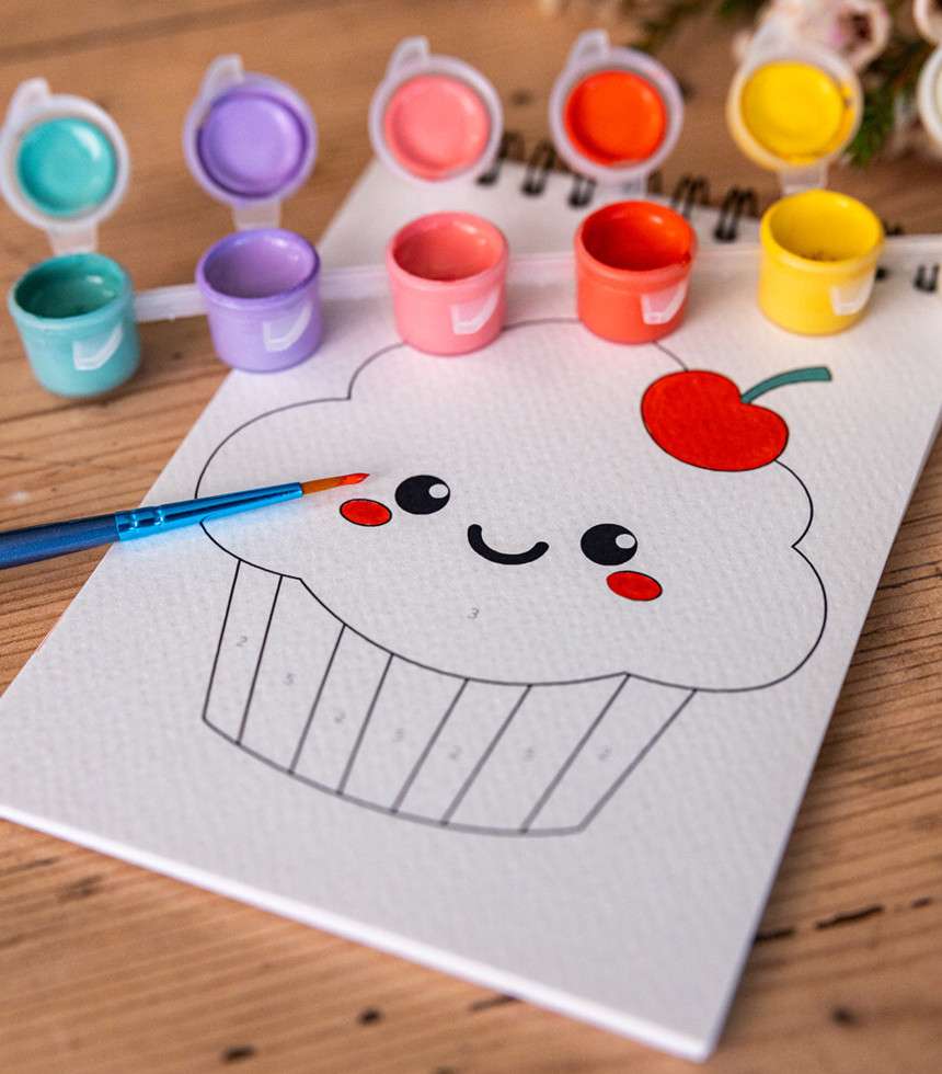 Peinture aux numéros Kawaii
