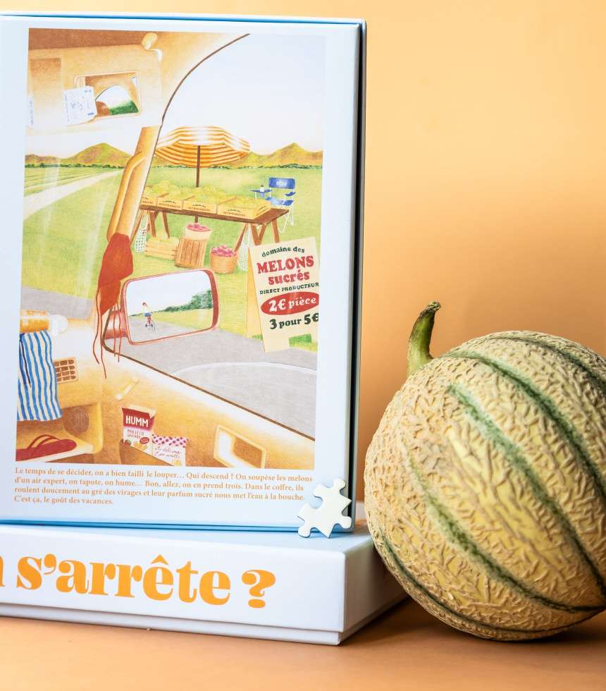 Puzzle On s'arrête melons estivaux 500 pièces