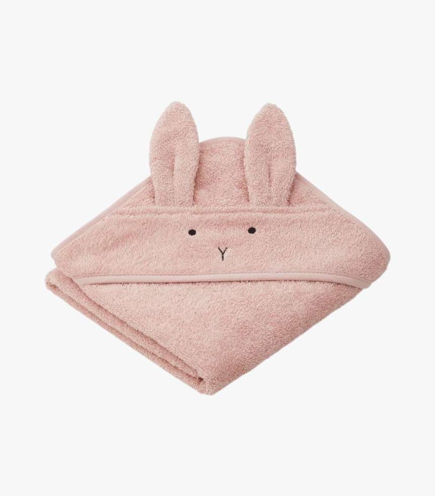Cape de bain Albert lapin rose