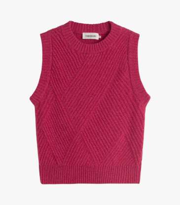 Pull sans manches Kaia rouge