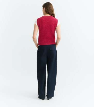 Pull sans manches Kaia rouge