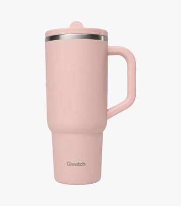Mug isotherme avec anse rose pastel 900 ml