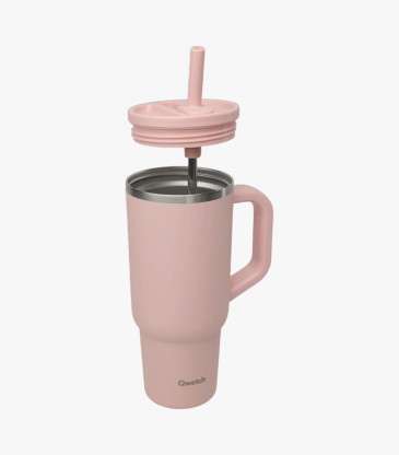Mug isotherme avec anse rose pastel 900 ml