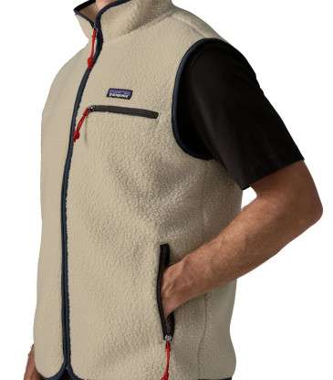 Veste Retro Pile beige