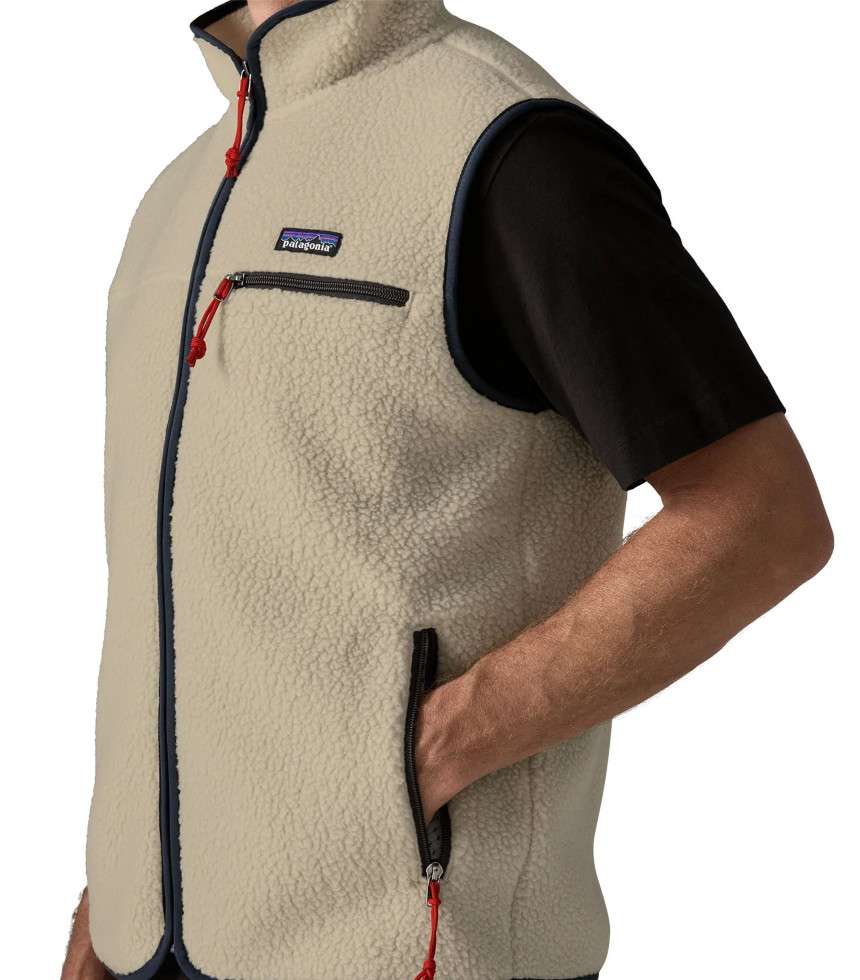 Veste Retro Pile beige