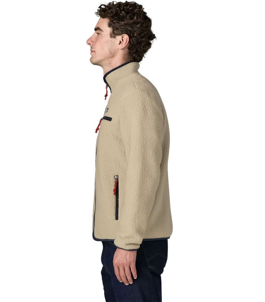 Veste Retro Pile beige