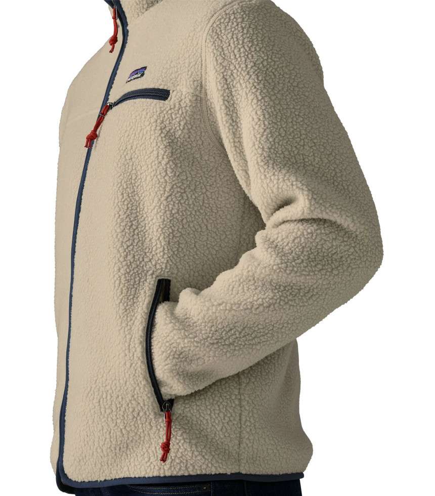 Veste Retro Pile beige