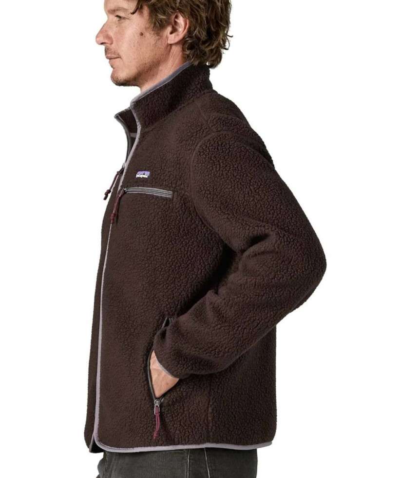 Veste Retro Pile brun