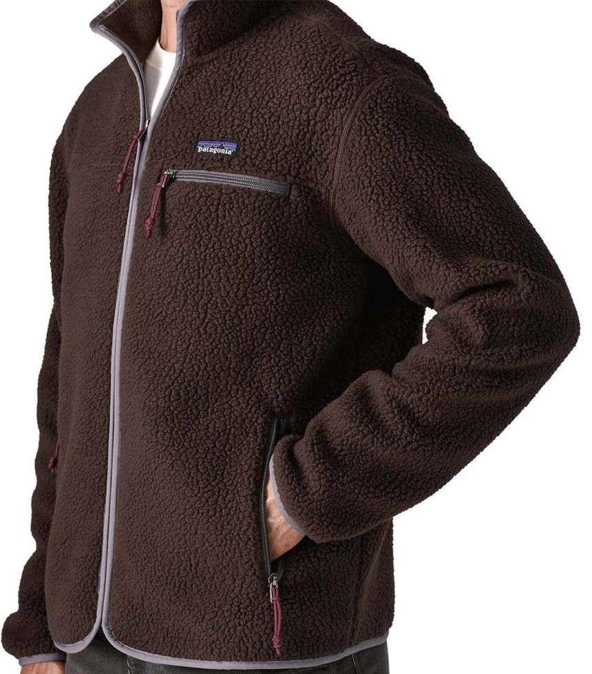 Veste Retro Pile brun