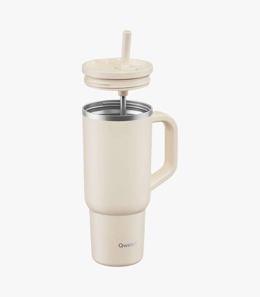 Mug isotherme avec anse sable 900 ml