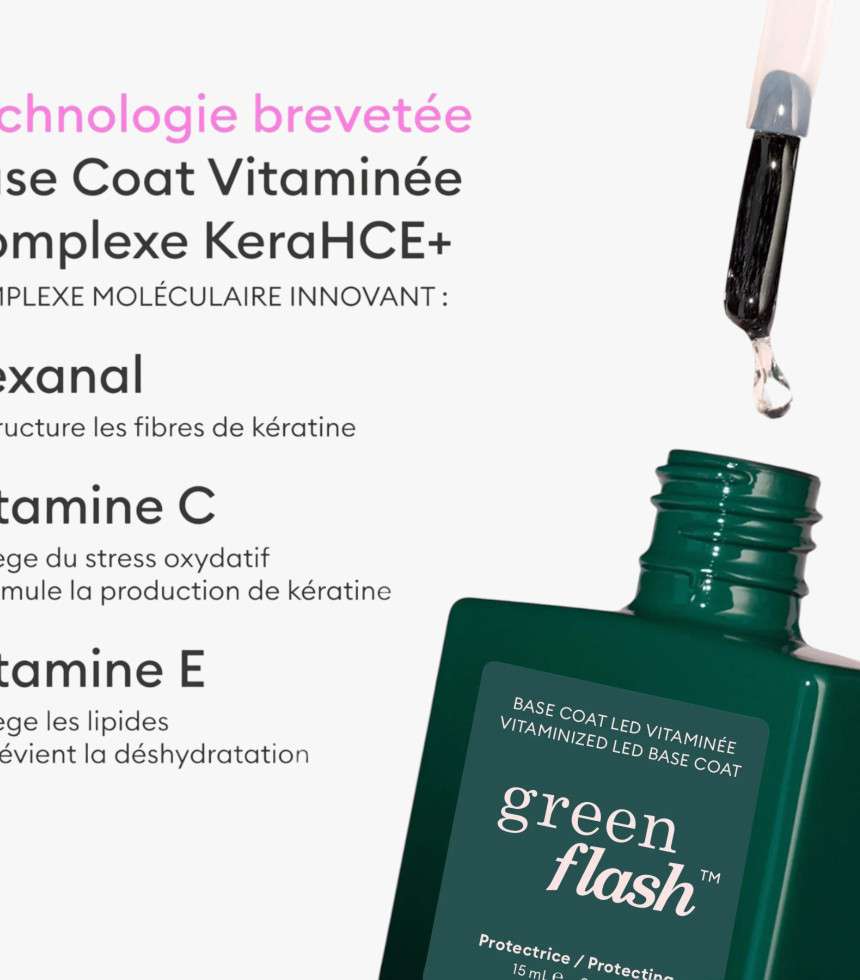 Base coat vitaminé Green Flash transparent