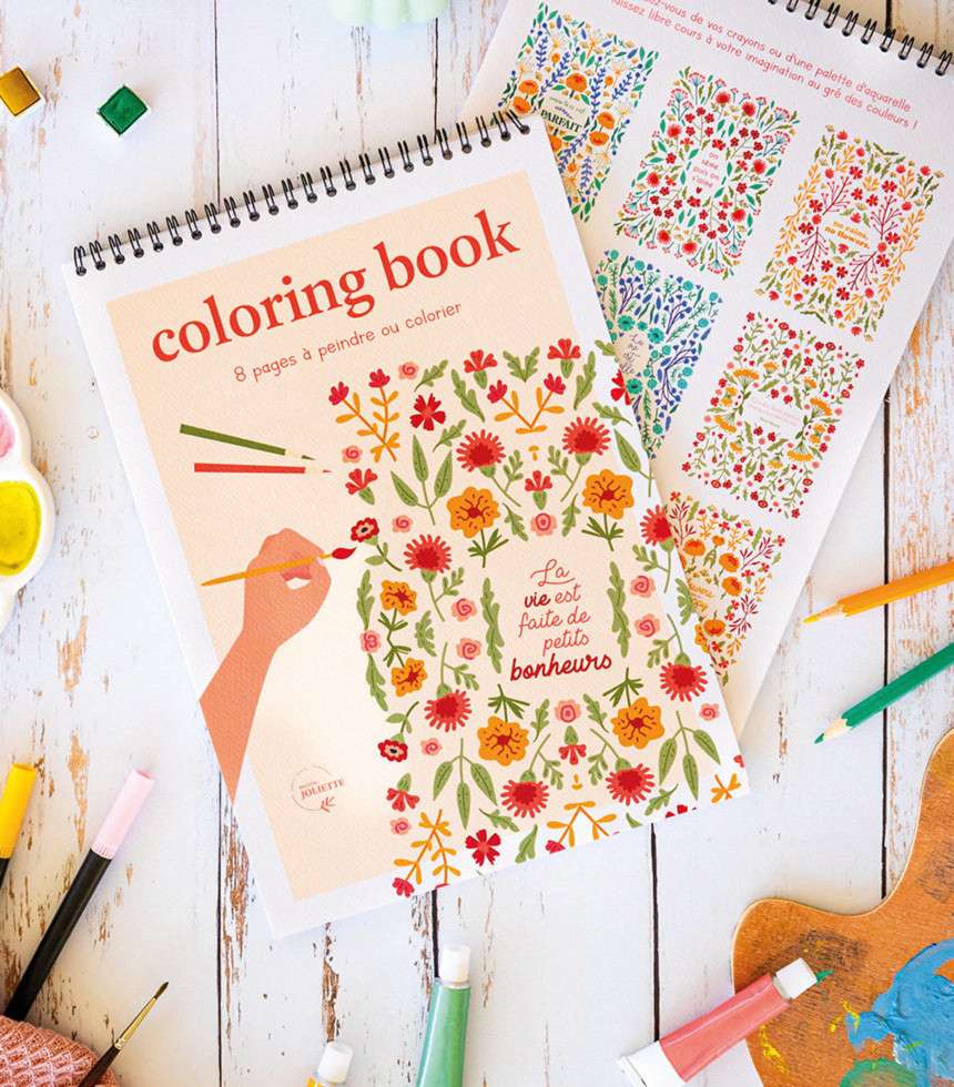 Carnet de coloriage Citations