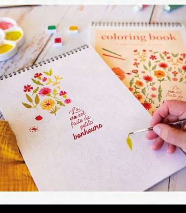 Carnet de coloriage Citations