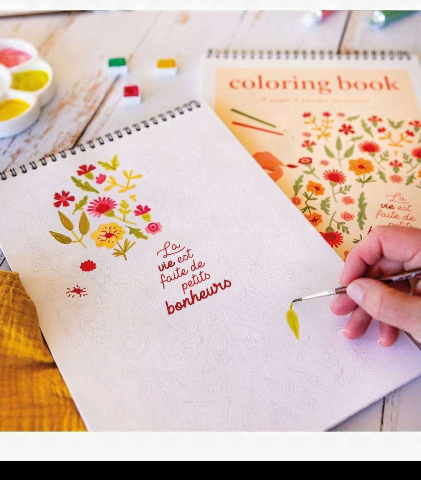 Carnet de coloriage Citations