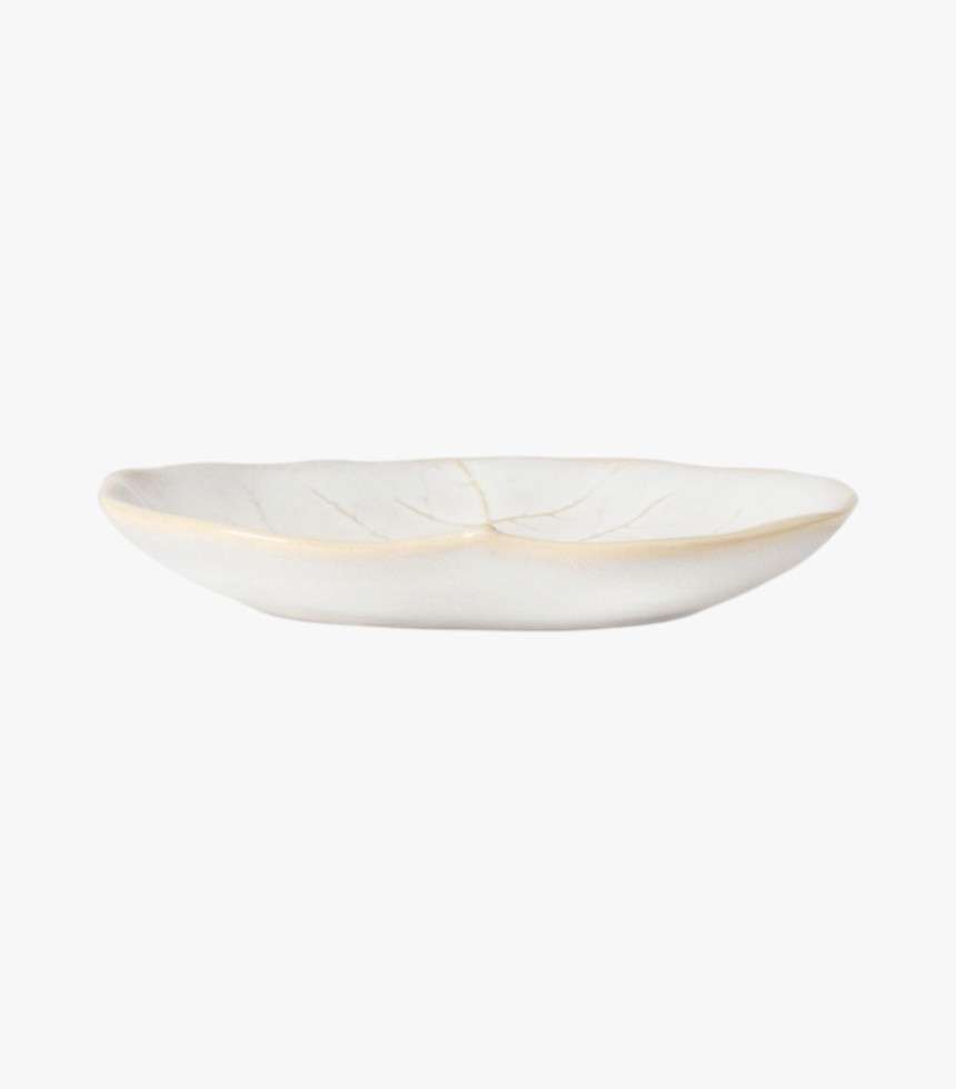 Plat feuille Silvina blanc fenouil