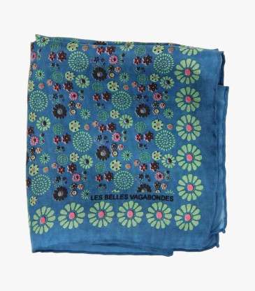 Mini foulard Hanami marine